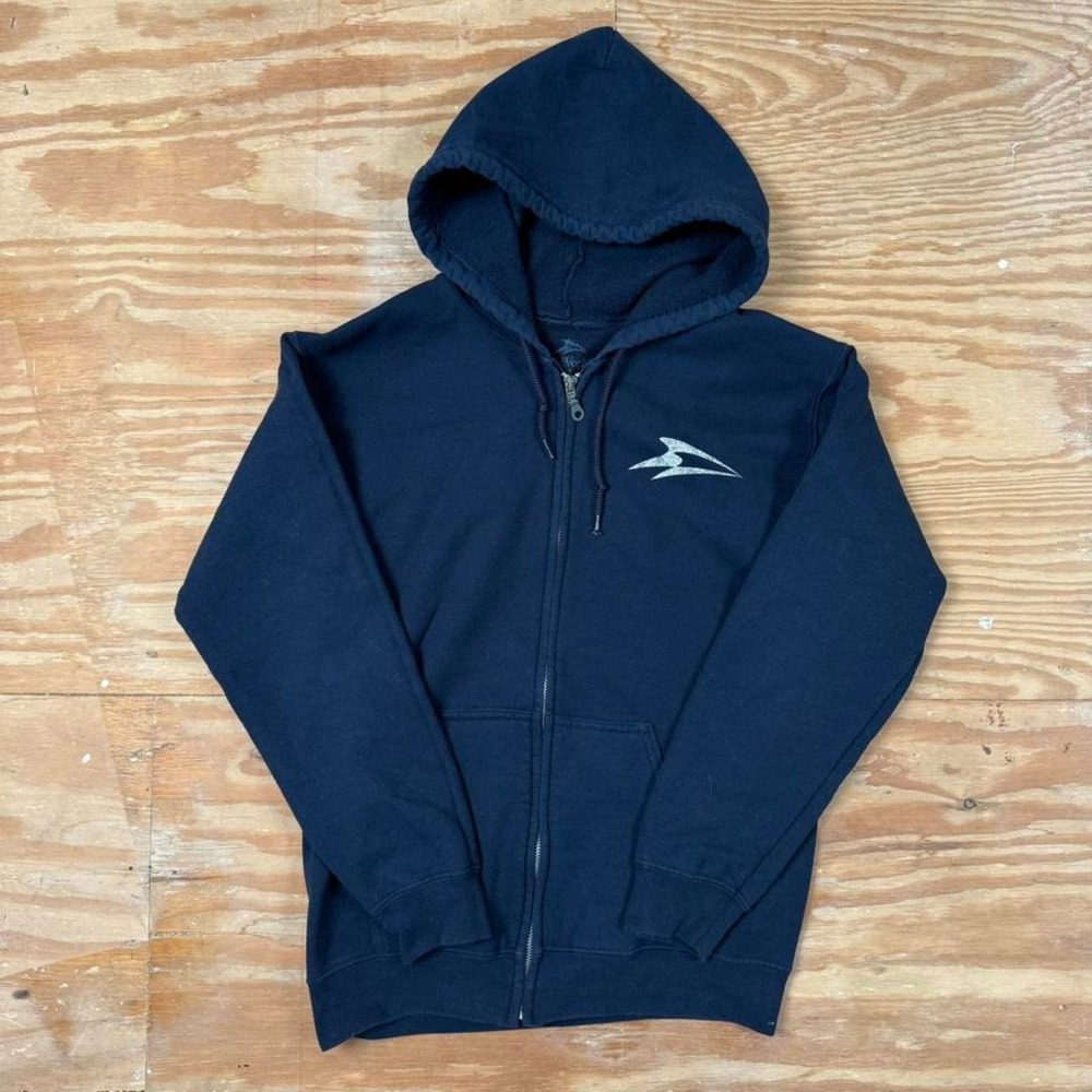 navy blue streetwear style‎ sea world zip up hoodie